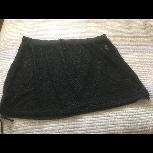 Black swim skirt coverup BNWOT sz 2X